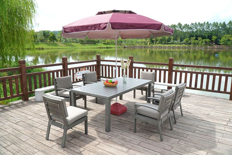 Chinese Style Garden Leisure Aluminum Alloy Garden Furniture