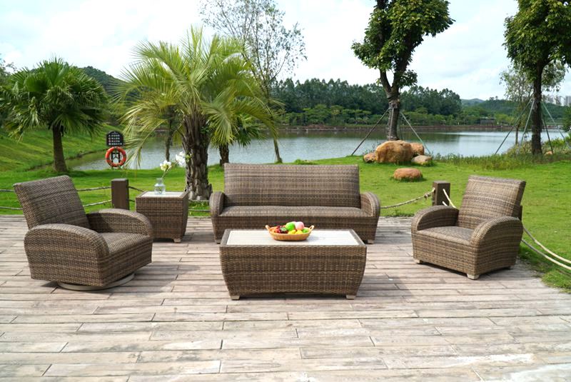 5 Piece Outdoor Mobiliário Almofadas Set