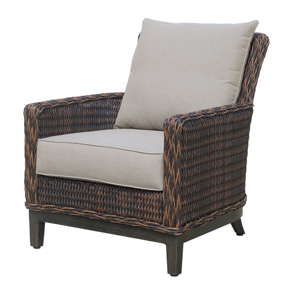 Rattan-gepolstertes Sofa