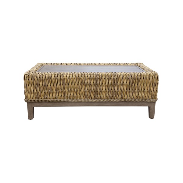 Rattan Upholstered Sofa