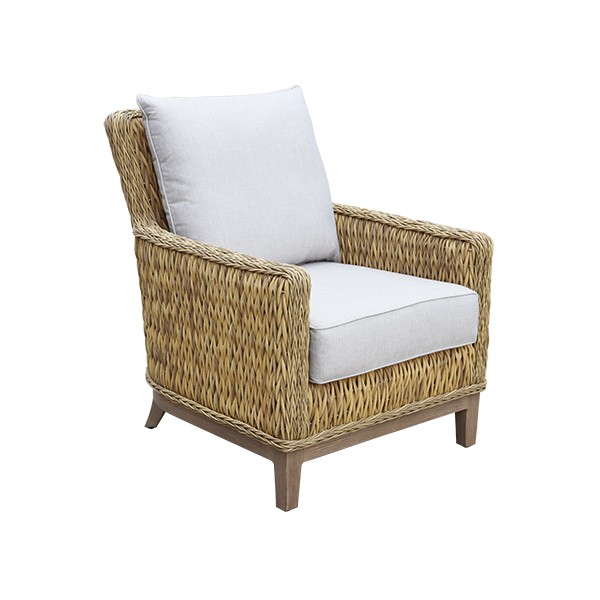 Rattan Upholstered Sofa