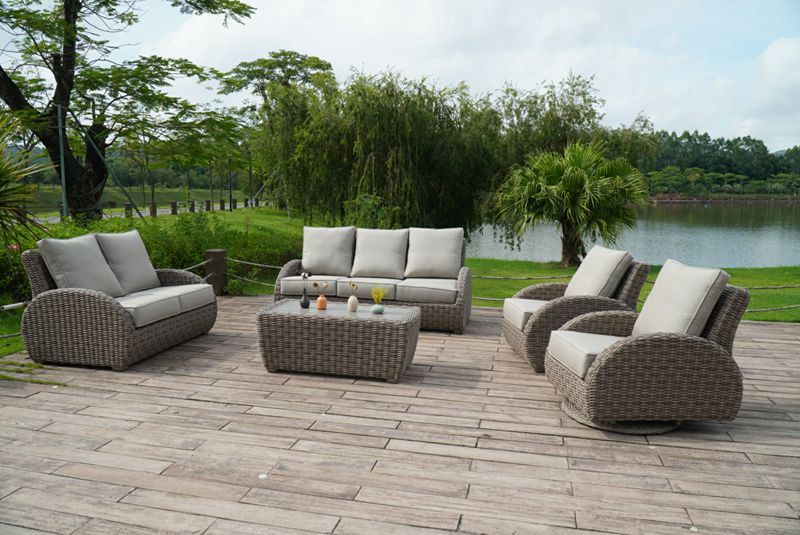 4 piece rattan furniture set 1