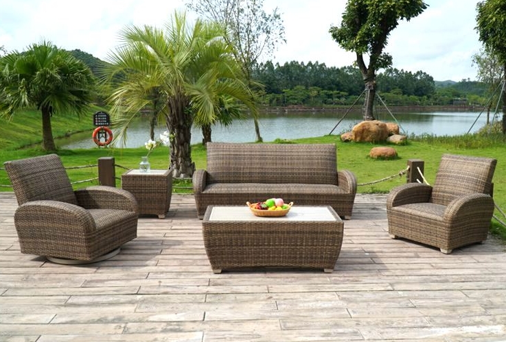 5 Piece Outdoor Furniture Cushions Set