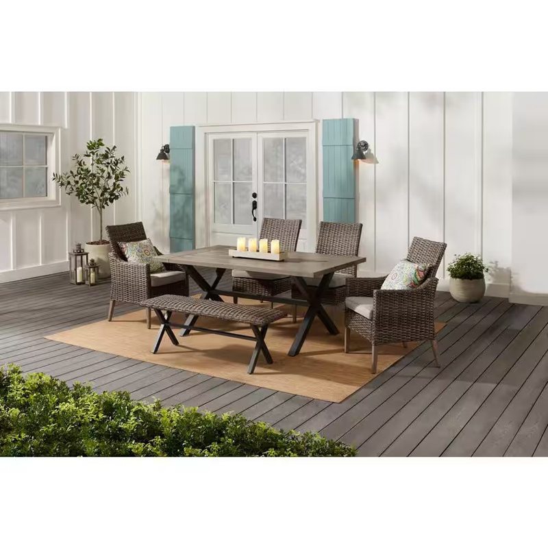 6 Piece Patio Aluminium Set 